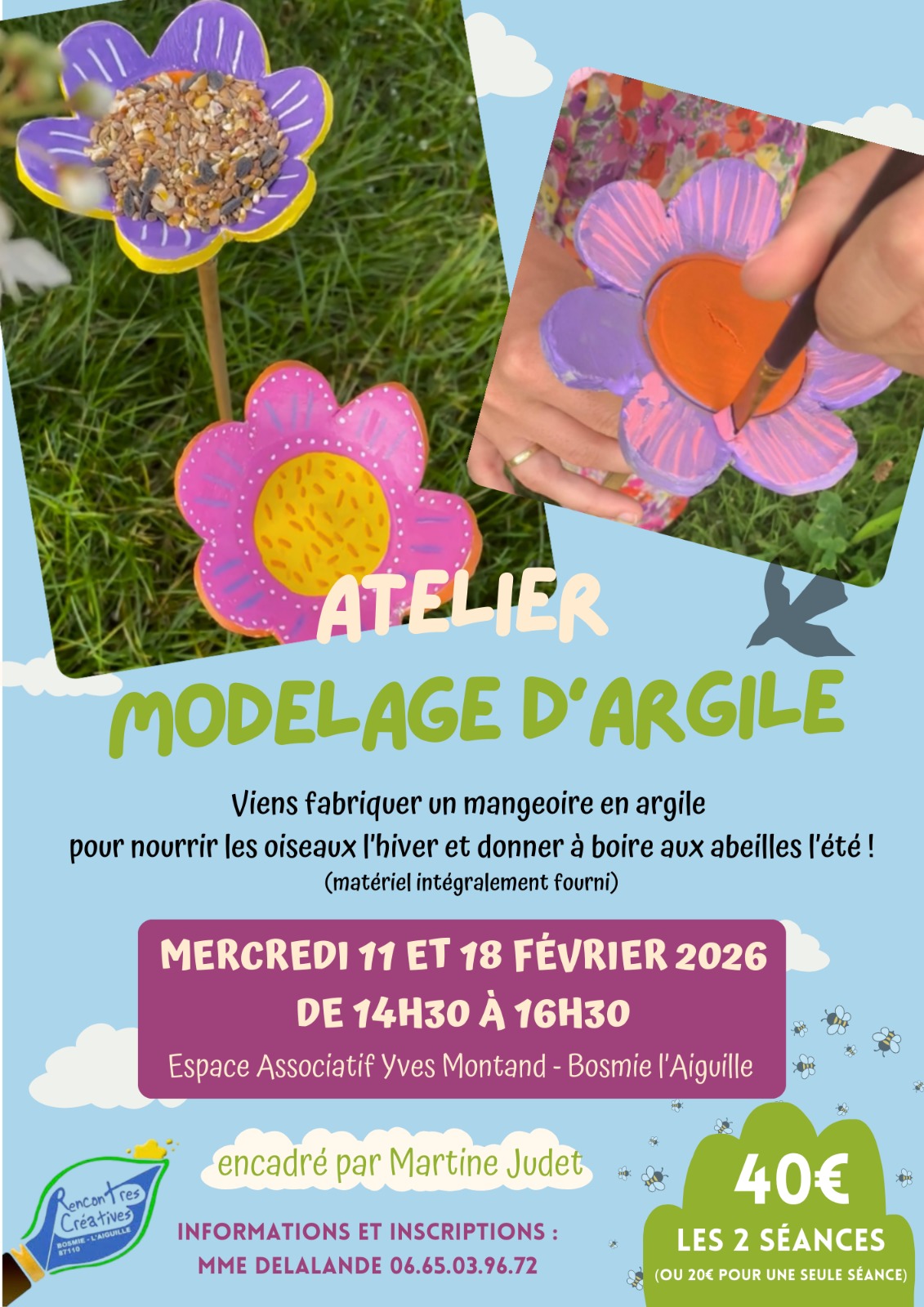 Flyer stage Atelier Créatif Rencontres Créatives 11 et 18 février 2026_ Flyer stage Atelier Créatif Rencontres Créatives 11 et 18 février 2026_