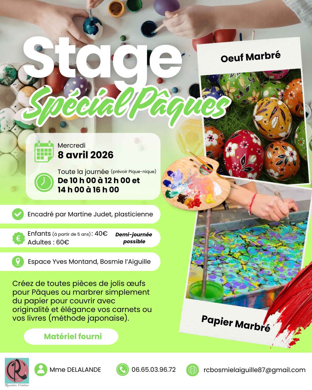 Flyer stage Paques 2026