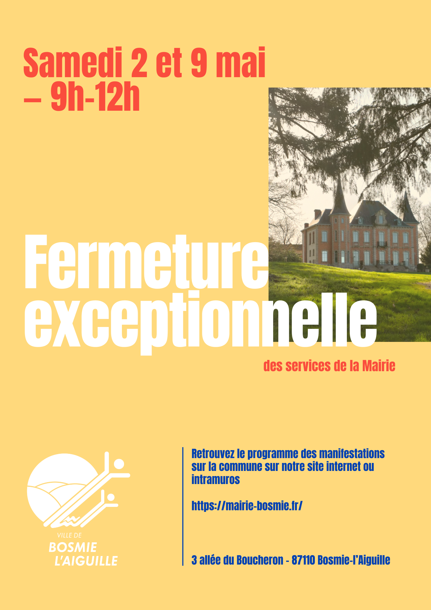 Fermeture exceptionnelle MAIRIE