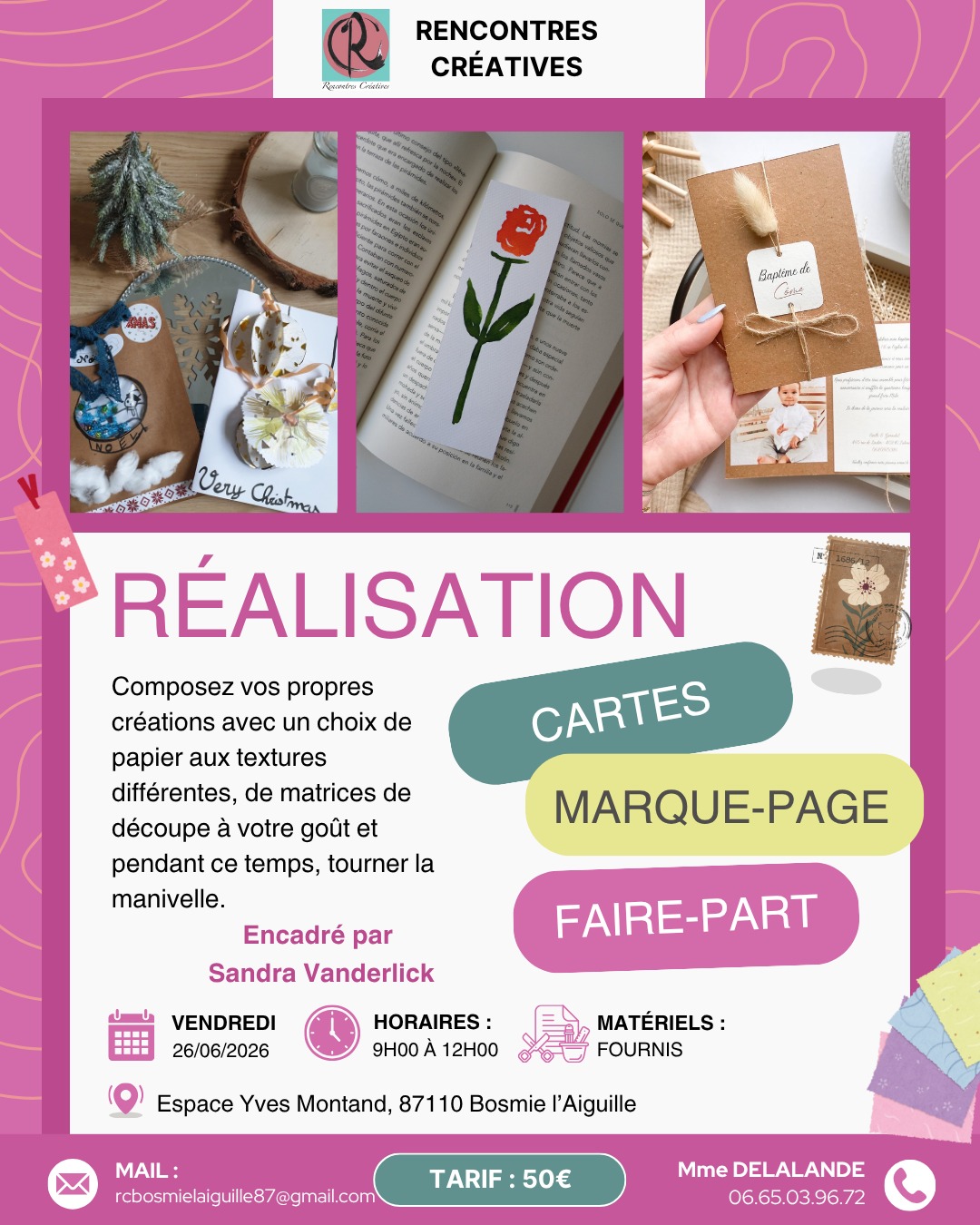 Stage carterie Sandra Vanderlick
